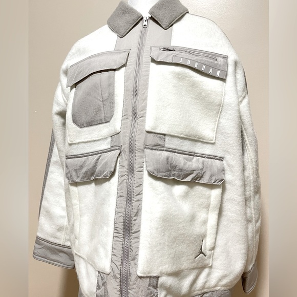 Nike x Jordan Collaboration : 2021 Air Jordan Jacket Summit White | Size L | NWT - Picture 4 of 16